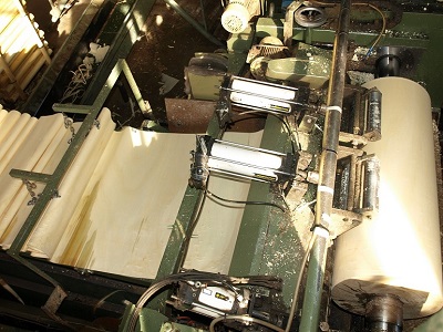 Desenrollo de un tronco de chopo